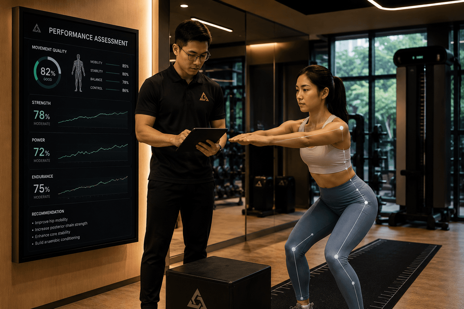 Performance training floor